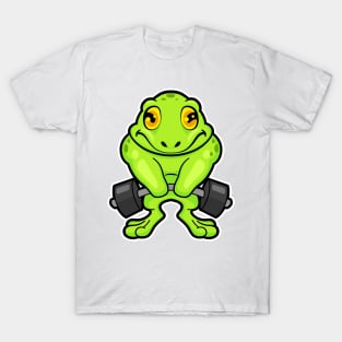 Frog at Fitness with Barbell T-Shirt